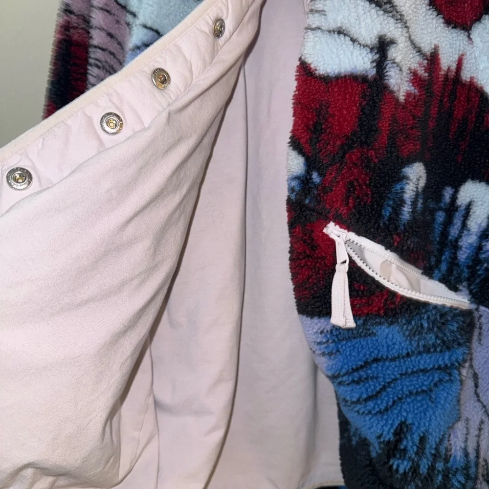 Free People Multicolor Fleece Jacket with Zippered Front - Picture 5 of 6